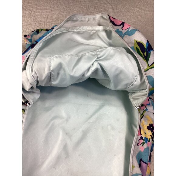 Vera Bradley Floral Backpack With Padded Straps & Zippered Compartments - Picture 11 of 12